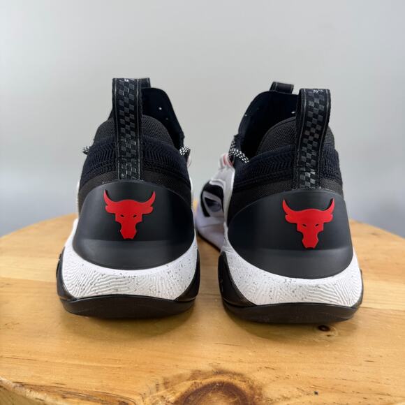 Under Armour Project‎ Rock 7 Mens Size 12 Shoes Black White Racer Red Training main image 8